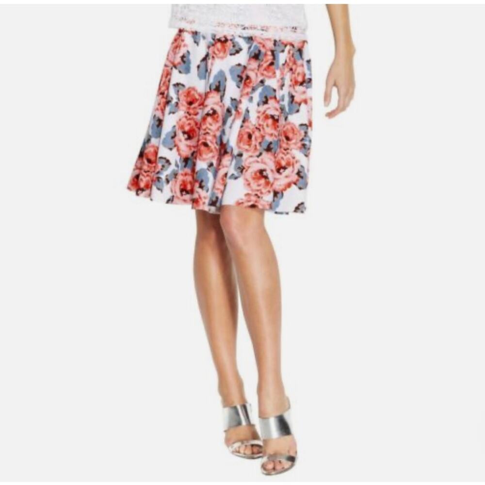 INC International Concepts Women's Floral Print A-Line Skirt Size 10